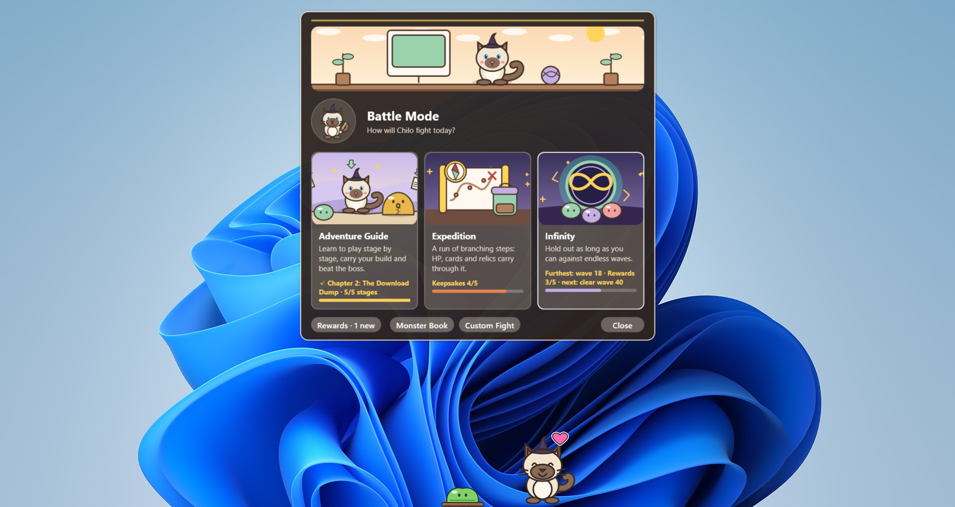 Sảnh Battle Mode với các chế độ phiêu lưu